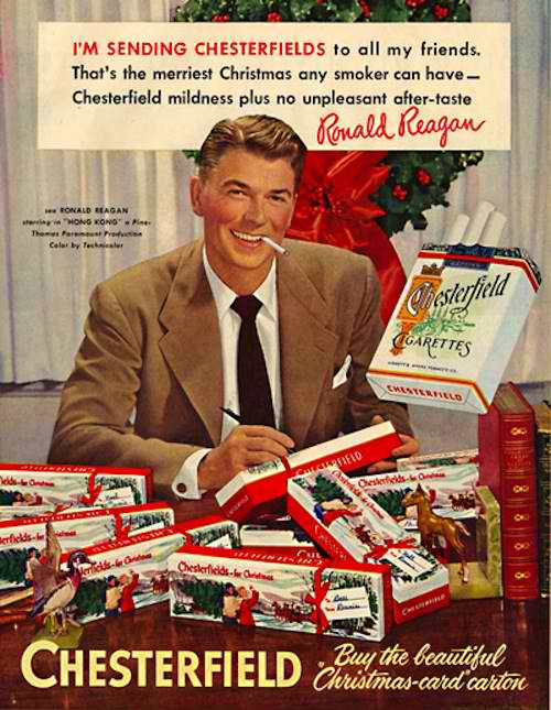 ronald reagan chesterfield ad capitalized first words example