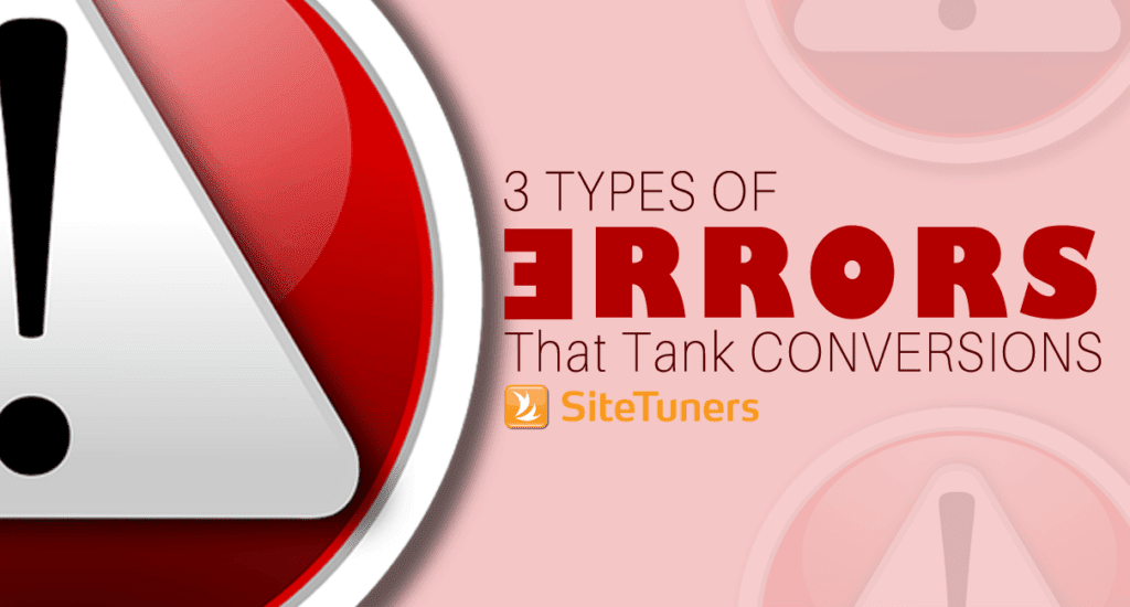 3 types of error that tank conversions