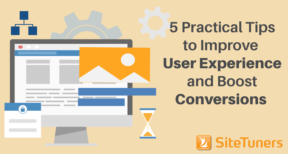 5 Practical Tips to Improve User Experience and Boost Conversions graphic