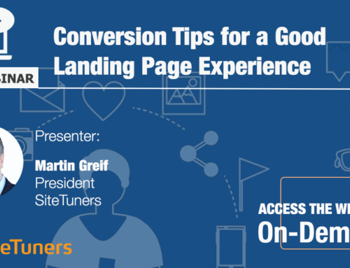 Free Webinar: Conversion Tips for a Good Landing Page Experience