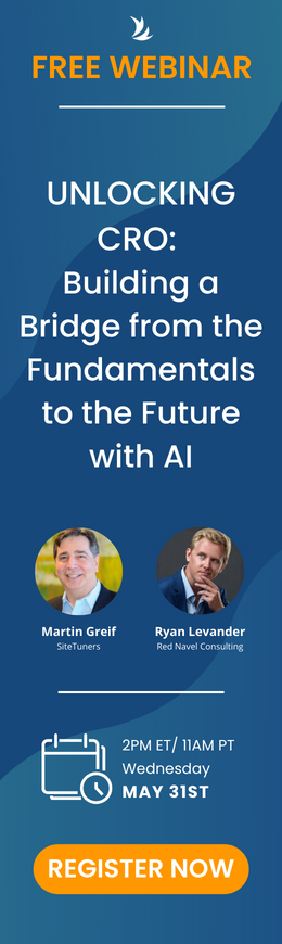Register for the free webinar: 
Unlocking CRO: Building a Bridge from the Fundamentals to the Future with AI