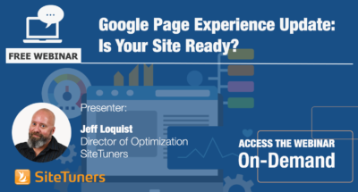 Google Page Experience Update Is Your Site Ready Webinar On Demand 400x215