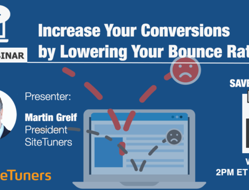 Free Webinar: Increase Your Conversions by Lowering Your Bounce Rate