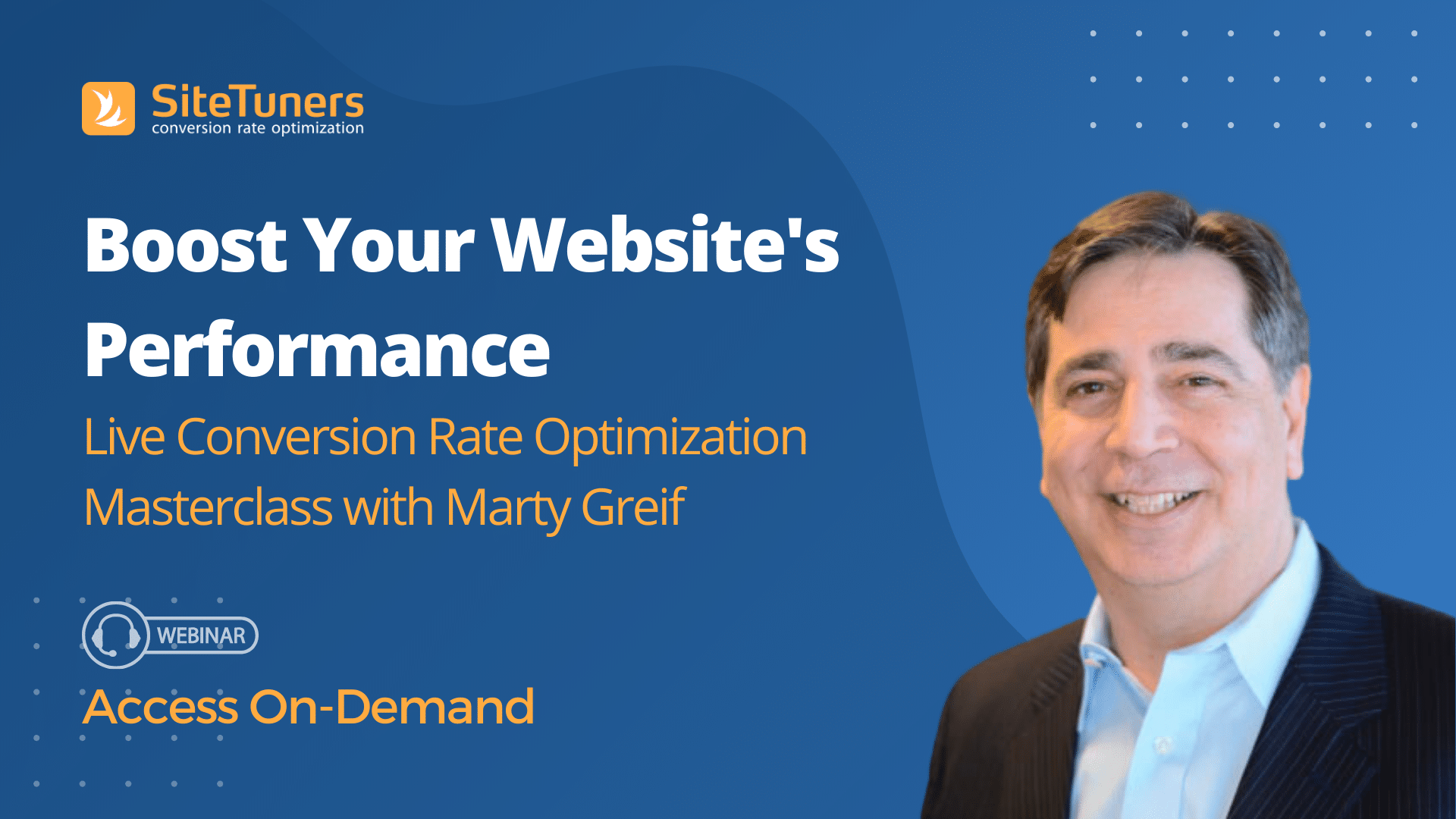 Marty Greif's webinar about optimizing website for converisions