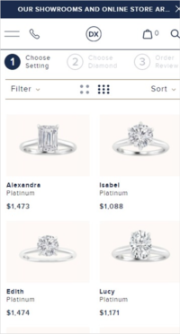Solitaire Diamond Rings From Diamond Exchange Landing Page 200x372