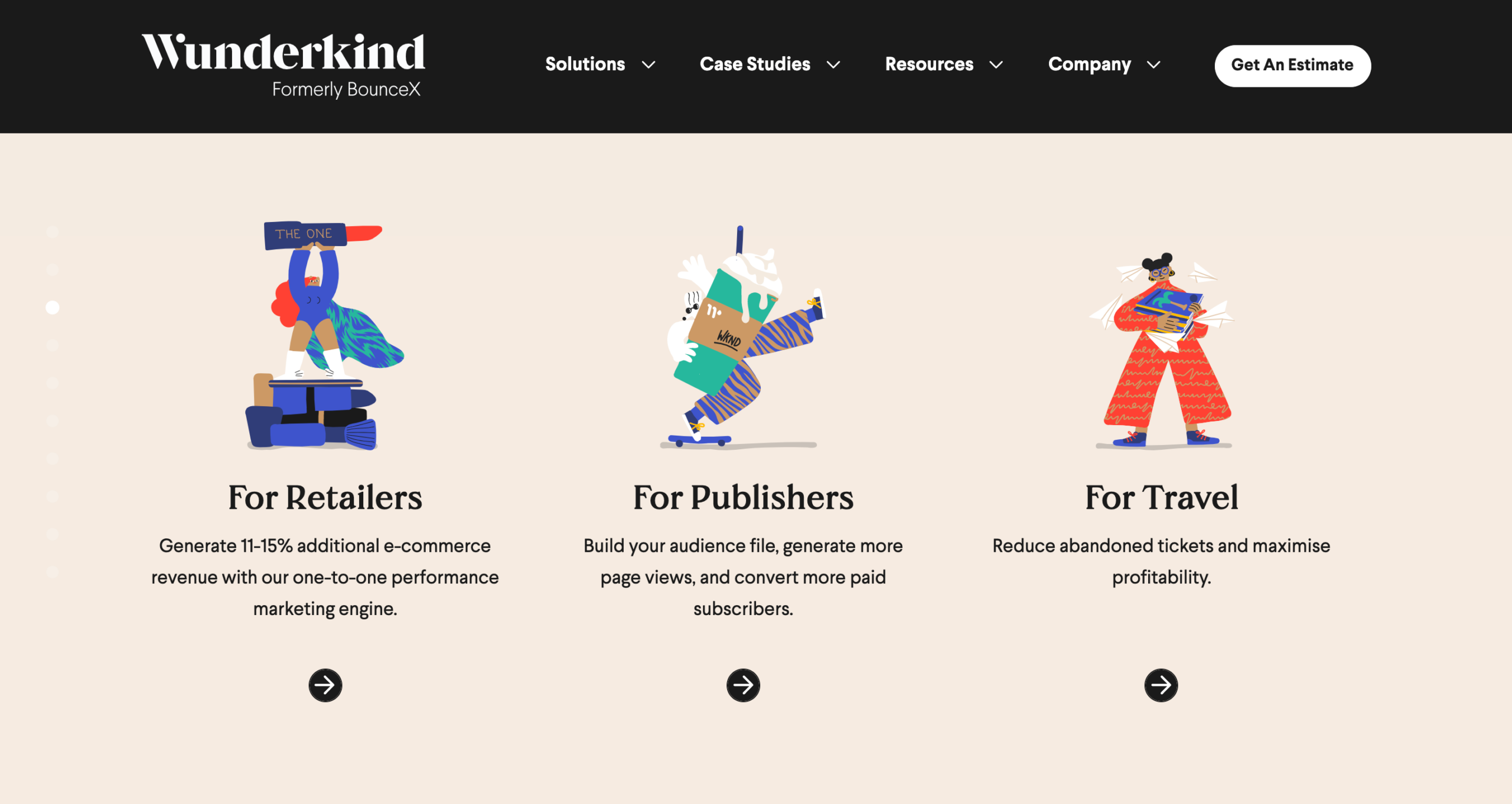 Wunderkind homepage