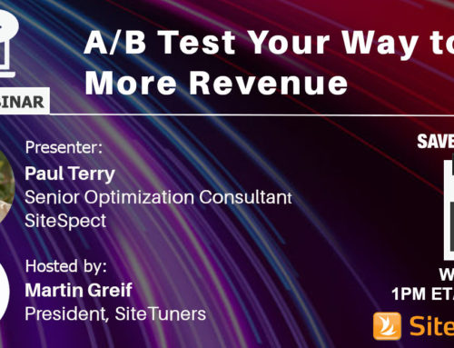FREE Webinar: A/B Test Your Way to More Revenue