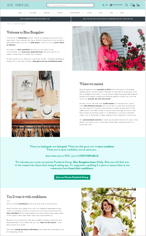 Building trust with customers by making the important information standout.