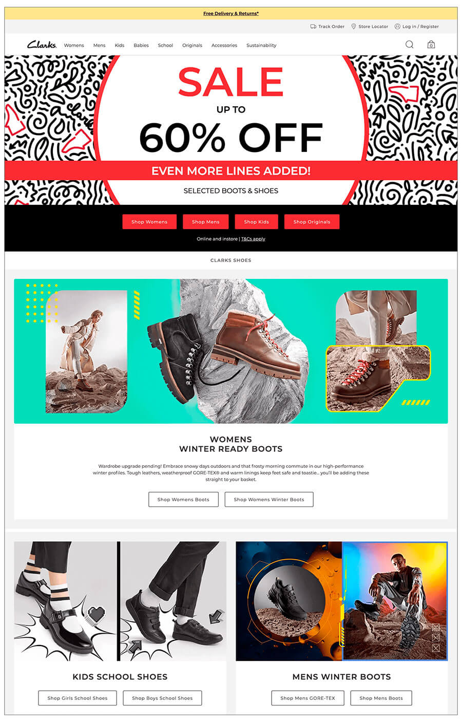 clarks homepage