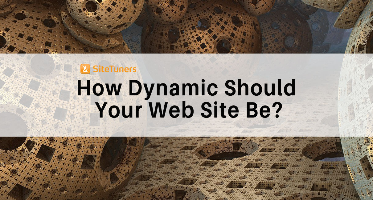 how dynamic should your website be