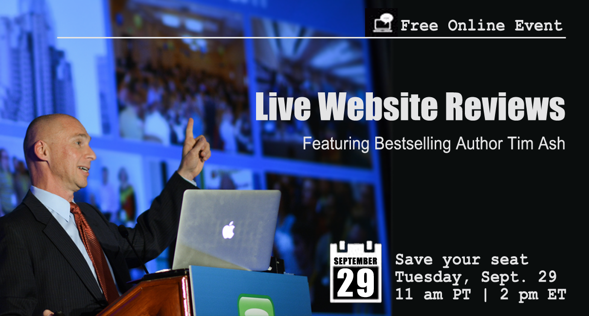 live website reviews with tim ash