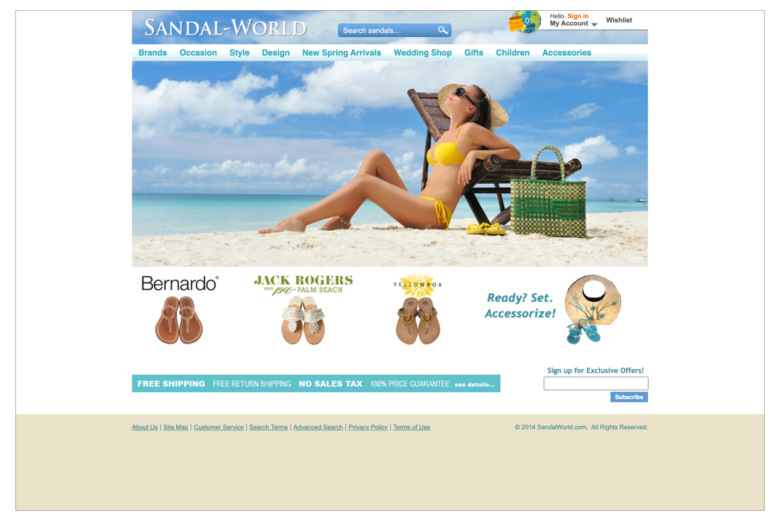 Image of Sandalworld homepage
