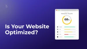 Website optimization dashboard highlighting speed, SEO, UX, CRO, and content performance.