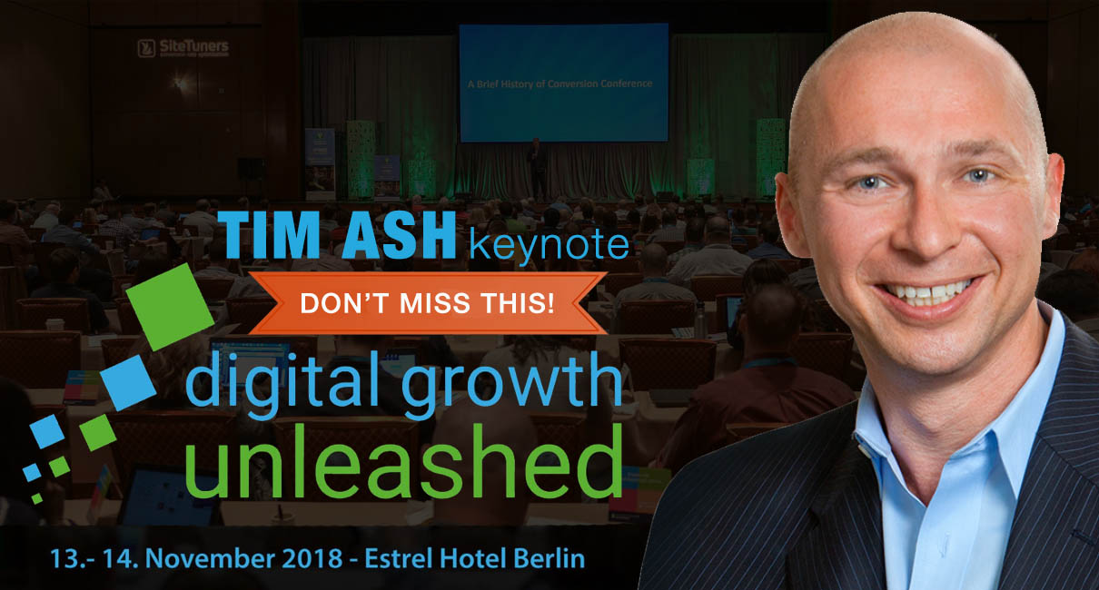 Tim Ash at Digital Growth Unleashed 2018 Berlin