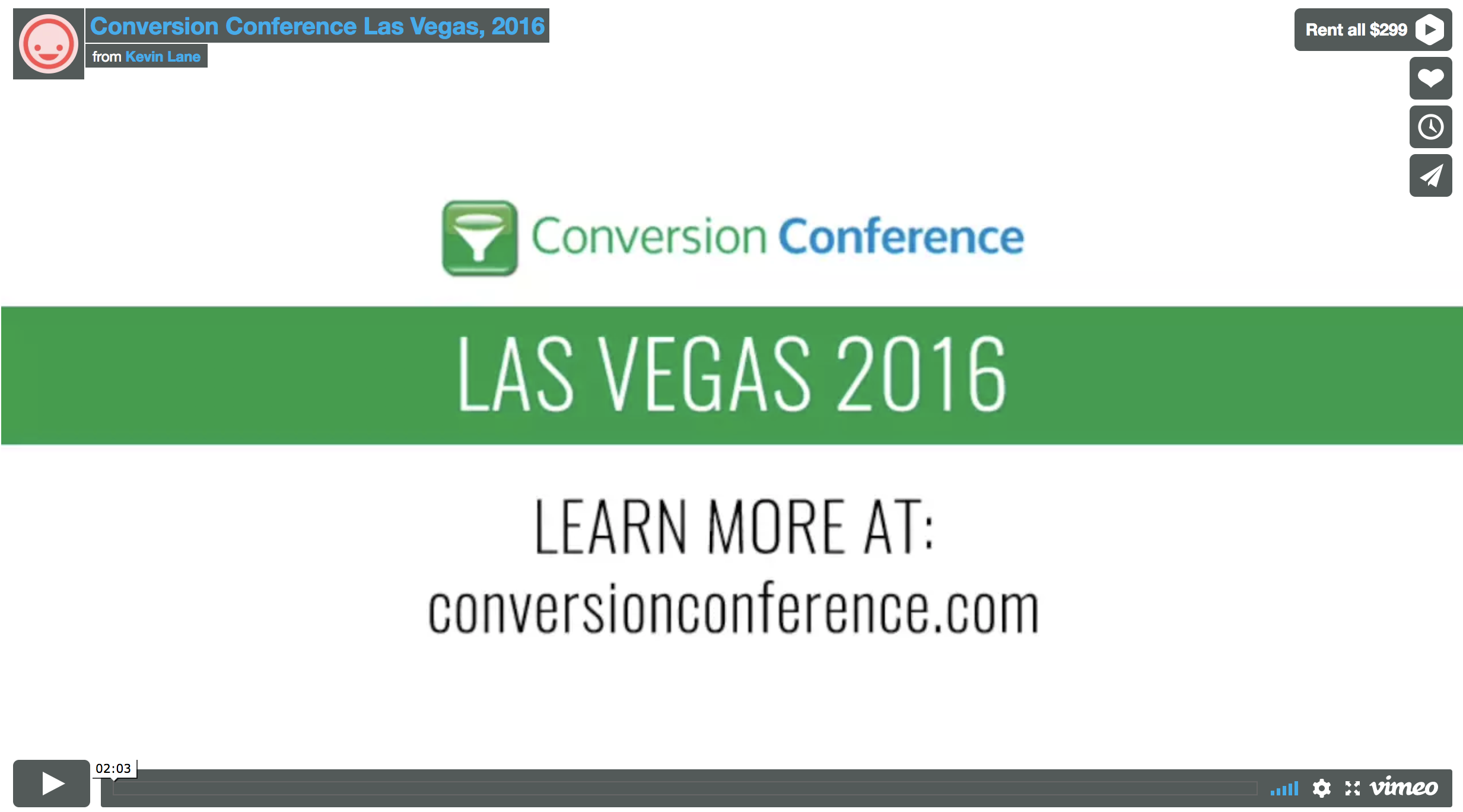 watch conversion conference las vegas sessions