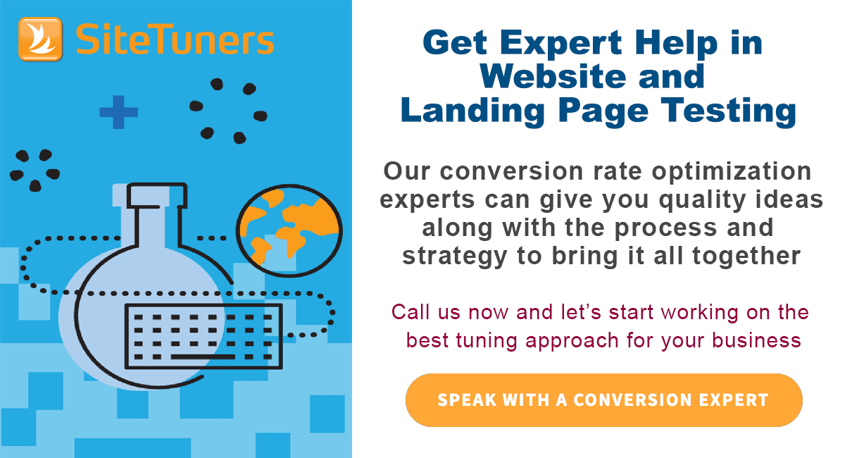 site Testing Landing Page Testing A/B & Multivariate Tests SiteTuners